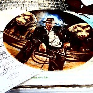 🐸🐸Vintag plate Indiana Jones - The Last Crusade" By Victor Gadino